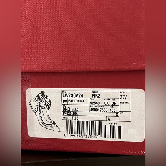 Valentino Love Latch grommet flats Leather - Eyelet Trim Ballet Flats - Picture 5 of 13